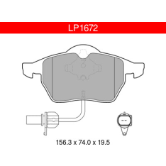 Delphi LP1672 Audi / Seat / Skoda / VW etujarrupalasarja