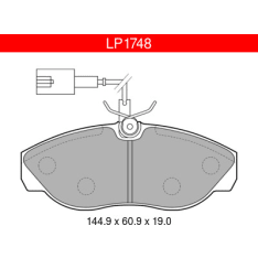 Delphi LP1748 Citroen / Fiat / Peugeot front brake kit