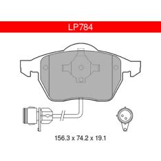 Delphi LP784 Audi / Ford / Seat / VW etujarrupalasarja