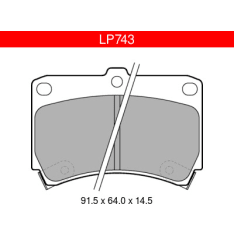 Delphi LP743 Kia / Mazda etujarrupalasarja