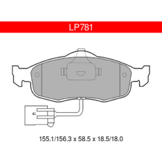 Delphi LP781 Ford etujarrupalasarja