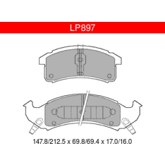 Delphi LP897 Buick / Cadillac / Chevrolet etujarrupalasarja
