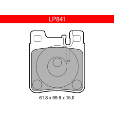 Delphi LP841 Mercedes-Benz Rear Brake Pad Set