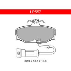 Delphi LP557 Ford / Rear Brake Pad Set