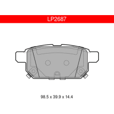 Delphi LP2687 Suzuki Rear Brake Pad Set
