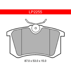 Delphi LP2255 Audi / VW rear brake pad kit