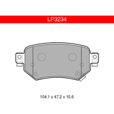 Delphi LP3234 Mazda Rear Brake Pad Set