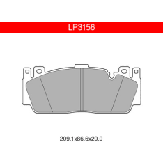 Delphi LP3156 BMW M Series (f6 f10 f12 f13 f18) Front Brake Pad Set