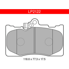 Delphi LP2122 Lexus Front Brake Pad Set