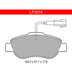 Delphi LP2014 Fiat / Ford front brake kit