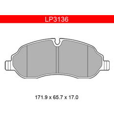 Delphi LP3136 Ford Transit 14- paripyörä etujarrupalasarja