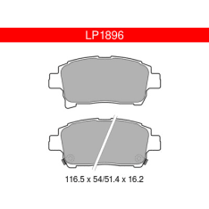 Delphi LP1896 Toyota Front Brake Pad Set