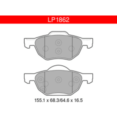 Delphi LP1862 Honda Front Brake Pad Set