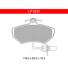 Delphi LP1631 Audi / Seat / VW etujarrupalasarja
