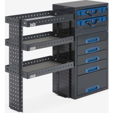 E-Flex 115x96cm Shelf and drawer unit