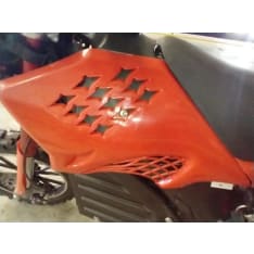 Kontio Motors Kids Cross front left and right tank decorative plate red