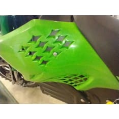 Kontio Motors Kids Cross front left and right tank decorative plate green