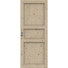 Swedoor Tradition 51 wood-finished pine mirror door