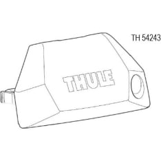 Thule TH 54243 Evo 7106 foot cover, without lock cylinder