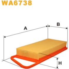 Wix Filters WA6738 Citroen / Ford / Mazda ilmansuodatin