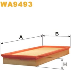 Wix Filters WA9493 Mercedes A/B-sarja ilmansuodatin