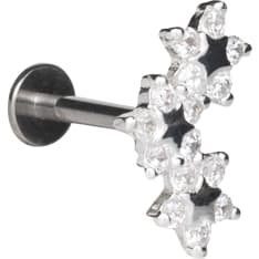 Silver Wave ER045 cartilage/bracelet