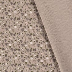 Kuviollinen 130 cm tuplaharsokangas