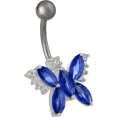 Silver Wave Butterfly pendant