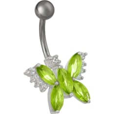 Silver Wave Butterfly pendant