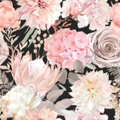 Digiprint Aster Hortensia 150 cm tricot fabric