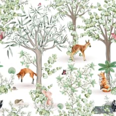 Digiprint Renard med vänner 150 cm trikookangas