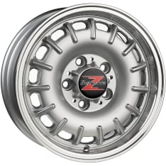 Barzetta Baroque Silver Polished Lip 6x14 pattern: 5x112 offset: 30