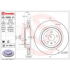 Brembo 09.N266.21 Jarrulevy