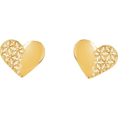 Favorite jewelry Ice heart earrings