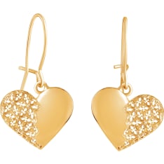 Favorite jewelry Ice heart earrings