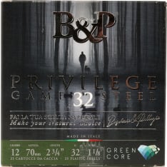 BP Privilege Game Steel 12/70 32 g GCW 25 kpl haulikonpatruuna