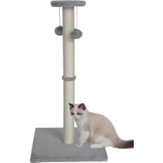 Pohjolan Lemmikkitarvike 81 cm light grey cat climbing tree