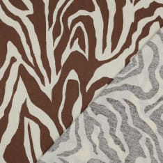 Animal 134 cm linen viscose fabric