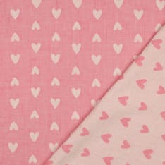 Hearts 130 cm double gauze