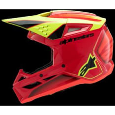 Alpinestars Helmet SM3 Youth Fray Red/Yellow Fluo/Black YM