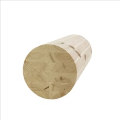 Lathe-Boys ø200 mm turned round pine wood pillar