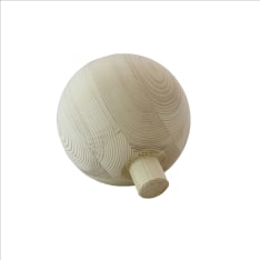 Lathe-Boys ø75-180 mm pine wooden ball with pin