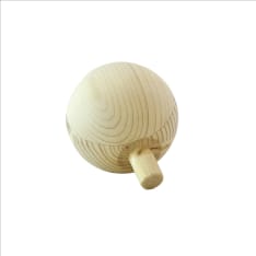 Lathe-Boys ø75-180 mm pine wooden ball with pin