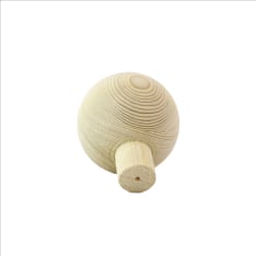 Lathe-Boys ø75-180 mm pine wooden ball with pin