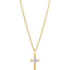 Top Gold 10x18mm cross+chain