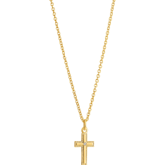 Top Gold 10x19mm cross+chain