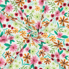 Flowers 148 cm jersey fabric