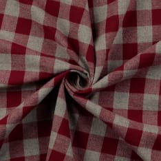 Ruutu 144 cm flanellikangas