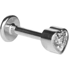 Silver Wave ER908 push in piercing jewelry
