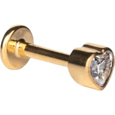Silver Wave ER958 push in piercing jewelry